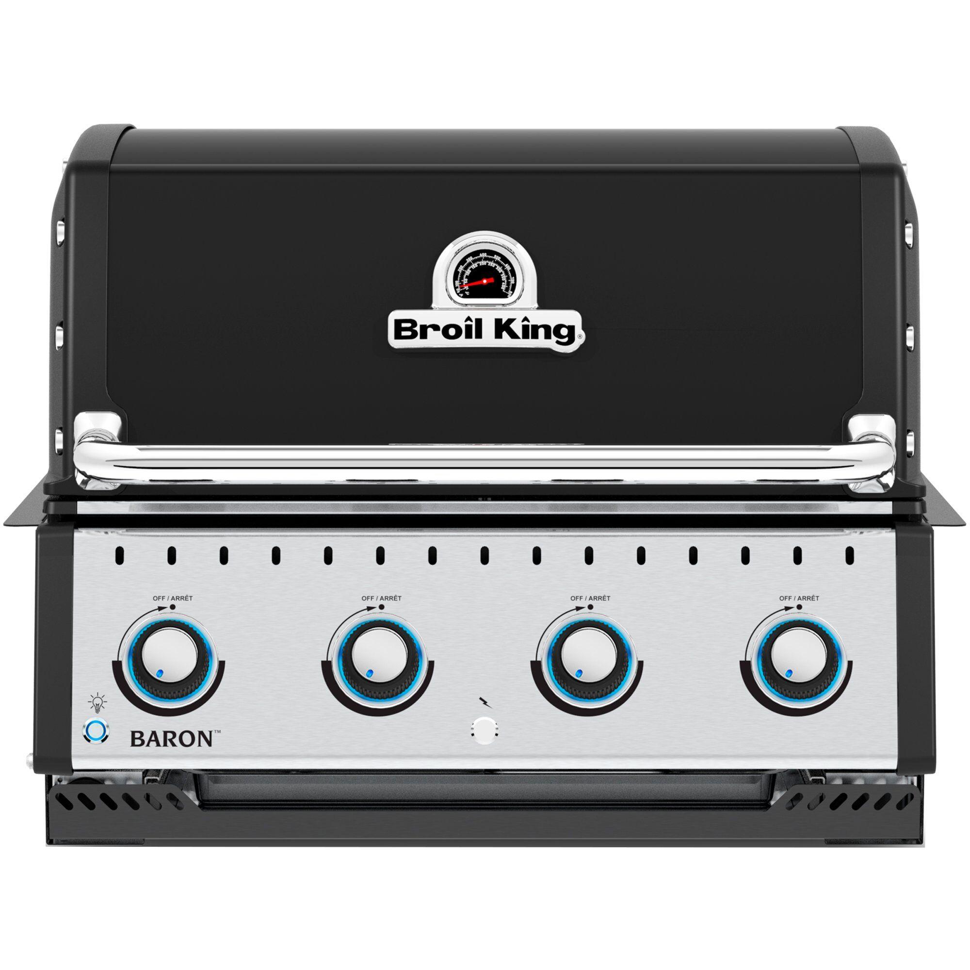 Broil King Baron 420 BI innebygd gassgrill i rustfritt stål